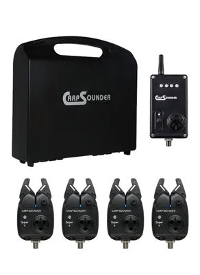 Produktbild von Carp Sounder Super IT 4+1 Set bunt - 4 Bissanzeiger + 1 Receiver