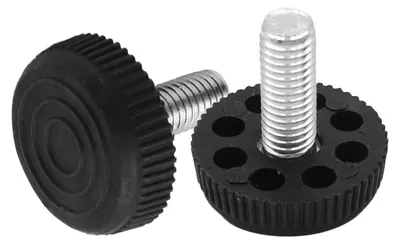 Immagine prodotto di Piedini regolabili per mobili, filettatura M10 x 34 x 25 mm, in plastica