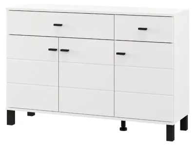 Produktbild von Jerico - Anrichte, 116x35x78h cm, Weiß Matt, 2 Schubladen
