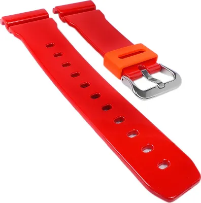 Produktbild von Casio G-Shock Ersatzband | Uhrenarmband aus Resin rot für DW-6900CB