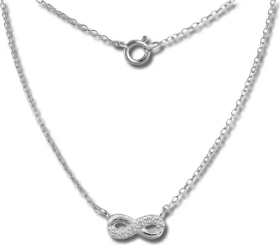 Image de SilberDream Collier 45cm 925 Argent Femme Bijoux Infini argent SDK8010J