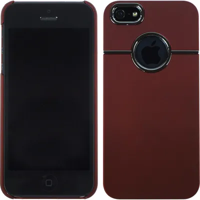 Produktbild von PhoneNatic Apple iPhone 5 / 5s / SE Hülle rot gummiert Hard-case für iPhone 5 / 5s / SE + 2 Schutzfolien