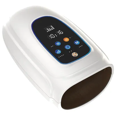 Produktbild von Elektrischer Handmassagegerät mit Wärme- und Druckfunktion, 3 Vibrationsmodi, 5 Massagemodi und 5 Stärken, lindert Arthritis und Karpaltunnelsyndrom
