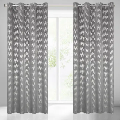 Produktbild von Vorhang CHILL GF silber hellgrau 140x250 cm  Ösen Ösenvorhang