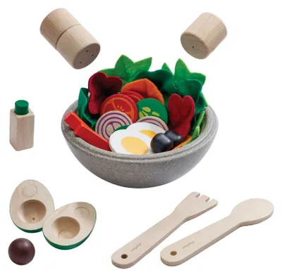 Produktbild von PlanToys- Kleiner Chef Salat-Set  18,8x7,5x18,8 cm - 3y+