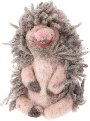 Produktbild von Filz Eierwärmer, Handgemachte Filzdekoration aus Nepal, Filztier - Igel, Grau, Filz,Wolle, 14*9*6 cm, Filz Eierwärmer