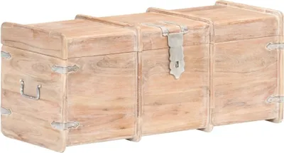 Produktbild von Holztruhe 90x40x40 cm Akazie Massivholz