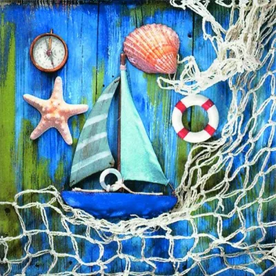 Produktbild von 20 Servietten Coastal Memories - Meeresschätze 33x33cm