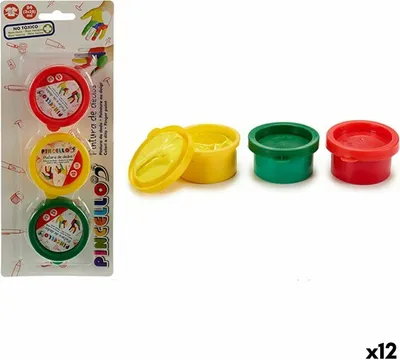 Obrázek produktu pro Sada barevných prstových barev (12 kusů)
