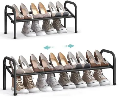 Produktbild von Schuhregal mit verstelbarem Design - 23 x 83 x 25 cm