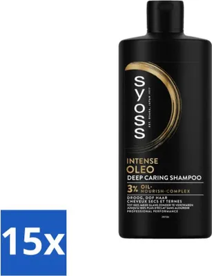 Produktbild von SYOSS – Oleo – Shampoo – Langanhaltendes Styling – 440 ml - Vorteilspack - 15 Stücke