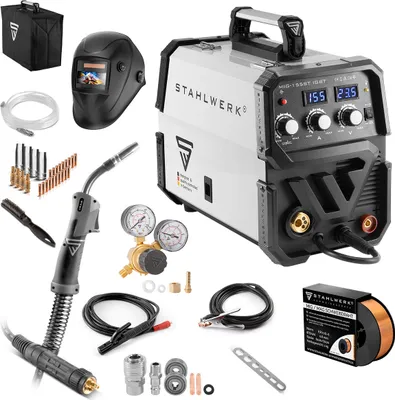 Produktbild von STAHLWERK Schutzgas Schweißgerät MIG MAG 155 ST IGBT Vollausstattung 155 Ampere