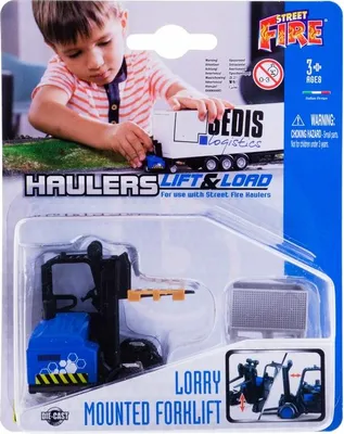 Produktbild von BBurago Straenfeuerwehr-Gabelstapler 1:43 31479