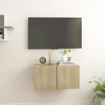 Produktbild von The Living Store TV-Hängeschrank Sonoma-Eiche 60x30x30 cm