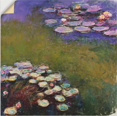 Produktbild von ARTland Wandbild, selbstklebend Seerosen. Größe: 40x40 cm