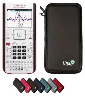 Grafikrechner TI Nspire CX II-T Basispaket schwarz mit Schutzhülle