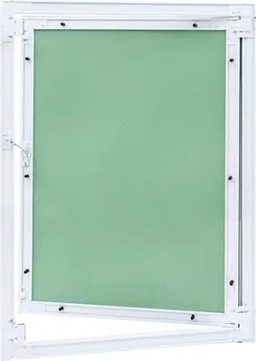 Produktbild von vidaXL Zugangsklappe Grün und Silber 55 x 65 cm