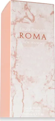 Produktbild von Laura Biagiotti Roma Fiori Bianchi, Frauen, 100 ml, Spikenard, Bergamotte, Birne, Mandel, Gardenia, Jasmin, Violett, Sandelholz, Tonka-Bohne, 1 Stück(e)