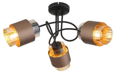 Produktbild von GLOBO Lighting Deckenleuchte MILLEY DH 43x26 cm schwarz Deckenlampe