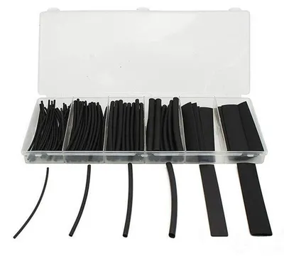 Produktbild von Schrumpfschlauch-Set, 100 Stück, schwarze Box