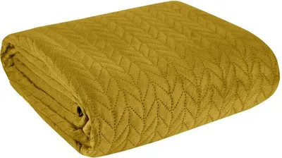 Produktbild von Bettüberwurf Ganzjährig LUIZ 4 gelb 170x210 cm cm senfgelb gelb