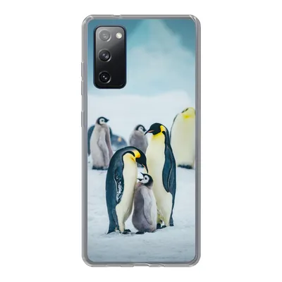 Produktbild von MuchoWow® Handyhülle Schutzhülle Hülle für Samsung Galaxy S20 FE Kaiserpinguin-Küken wird gefüttert Silikon Softcase Handy Hülle - Abdeckung