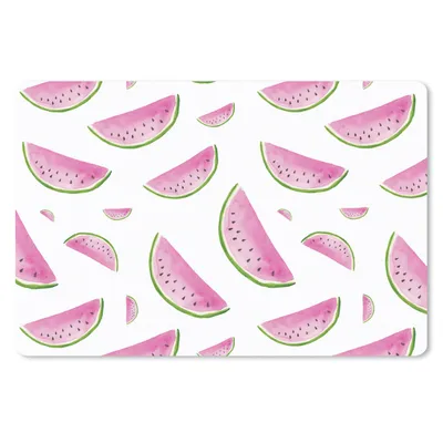 Produktbild von MuchoWow® Mauspad Mousepad Wassermelonen - Weiß - Pastell 27x18 cm - Mousepads - Maus Mat - Pad - Mausunterlage - Büroartikel - Desk Matten