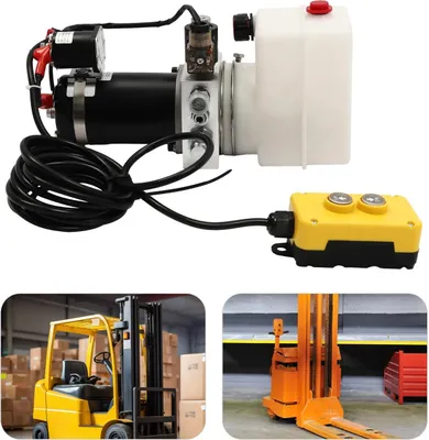 Obrázok produktu pre Hydraulické čerpadlo pre sklápacie prívesy – jednočinný hydraulický agregát – 12 V DC – 800 W – nádrž 1,5 l – 1,1 cm³/ot. – diaľkové ovládanie – 50 dB