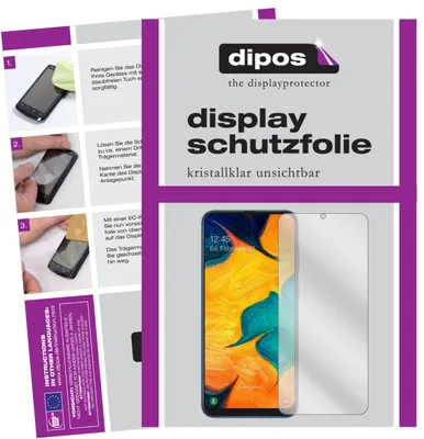 Obrázek produktu pro 2x ochranná fólie pro Samsung Galaxy A30s čirá ochranná fólie displeje dipos