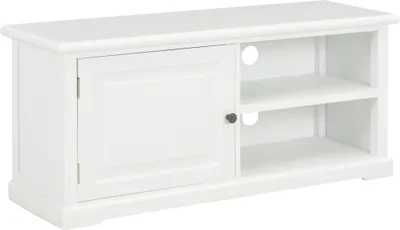 Image de Meuble TV Blanc 90x30x40 cm Bois