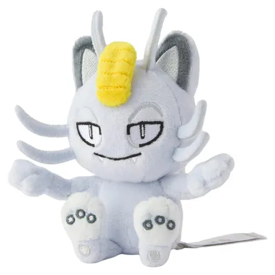 Produktbild von Pokemon Alola Mauzi Kuscheltier - 13 cm Plüschtier Meowth
