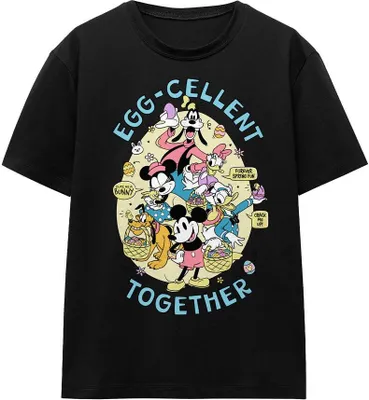Obrázek produktu pro Mickey Mouse - tričko "Eggcellent Together" pro muže/dámy Uni - Velikonoce TV17040 (S) (Black)