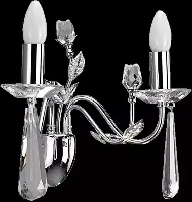 Produktbild von Wandlampe Lichtkronenluster Wandleuchte Lüster Wand Kristalllampen Silber