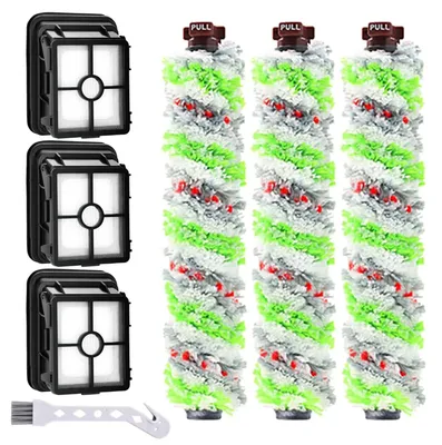 3 Ersatzfilter + 3 Bürstenrollen für Bissell CrossWave