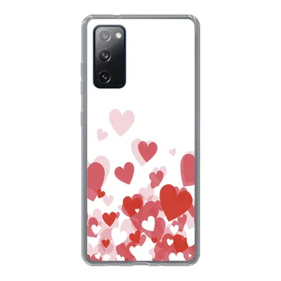 Produktbild von MuchoWow® Handyhülle Schutzhülle Hülle für Samsung Galaxy S20 FE Eine Illustration eines Regens der Herzen Silikon Softcase Handy Hülle - Abdeckung