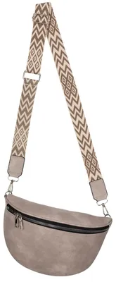 Produktbild von Bauchtasche (76232) Umhängetasche Crossbody-Bag Hüfttasche Kunstleder Italy-Design TAN W