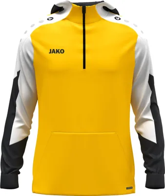Produktbild von JAKO Kinder Zip Hoodie Dynamic - 6770, Farbe:gelb/weiß/schwarz, Größe:152