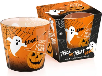 Image de Bougie parfumée en verre HALLOWEEN 115 g