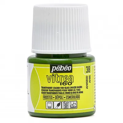 Obrázek produktu pro Pebeo Vitrea 160 barva na sklo, 45 ml, 38 Frosted Aniseed