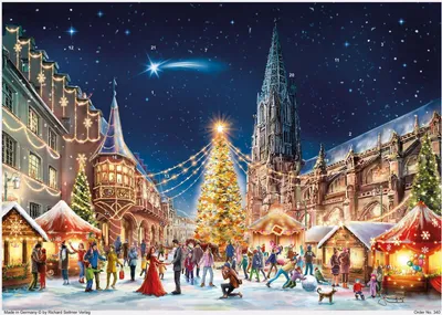 Produktbild von Adventskalender No. 340 Freiburg Münster DIN A3