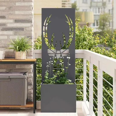Produktbild von Möbel Blumentopf mit dekorativem Paneel Anthrazit 50 x 140 cm - Leinwandbilder 876485