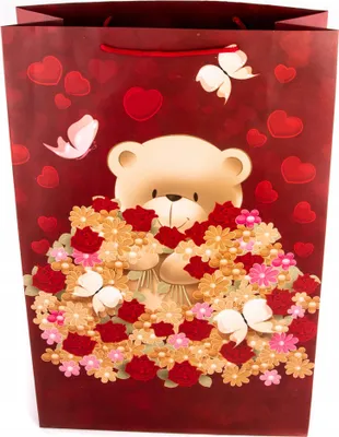 Zdjęcie produktu dla Walentynki Torba Prezentowa 35X53Cm Różne Kolory
