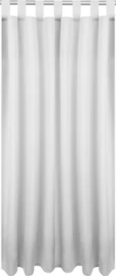 Produktbild von Blickdichte Gardine mit Schlaufen, Maße: 140x225 cm, Farbe: Hellgrau