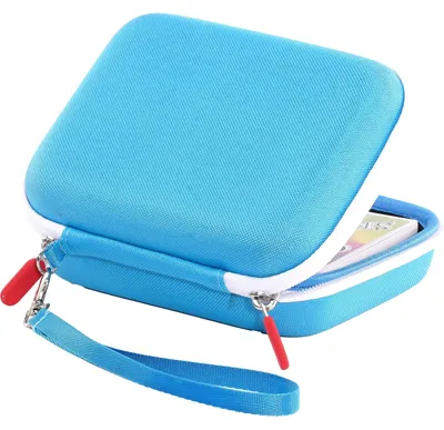 Produktbild von ProCase Tasche für Sammelkarten, Spielkarten Aufbewahrung UNO Tragetasche für 300+ Karten, Spielkartenkoffer Reiseaufbewahrungsbox für Kartenspiel Kinderspiele Spielesammlung -Blau