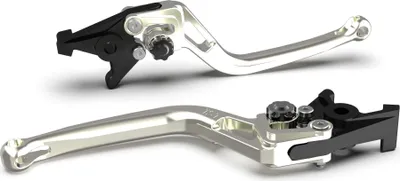 Produktbild von Bremshebel LSL BOW R39R mit ABE für Honda CBR R CB F, Kawasaki Ninja Z MSX Monkey 125 - 500 ccm Bj. 2008 - 2019, Farbe Hebel:silber, Farbe Versteller:schwarz