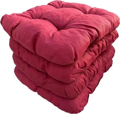 Productafbeelding van Famanu Zitkussenset, 4 stuks - 38 x 38 cm - Rood