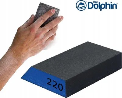 Image de Éponge Abrasive 220 Dauphin Bleu
