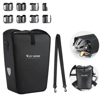 Imagen del producto de Bolsa lateral, 25 litros de capacidad, impermeable y expandible, color , 25 litros