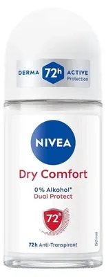 Produktbild von Nivea Deo Dry Comfort Roll On 72h Anti Transpirant 50ml 6er Pack