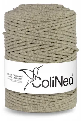 Produktbild von ColiNea Makrame-Garn 3 mm geflochten Hellbeige 200 m